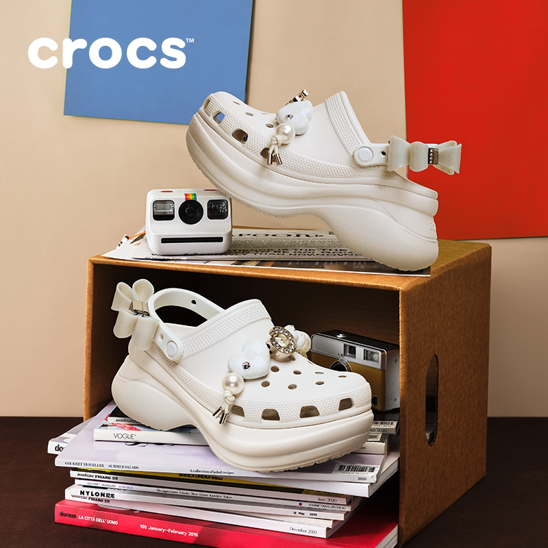 Crocs卡骆驰炫魅云朵小鲸鱼洞洞鞋主图