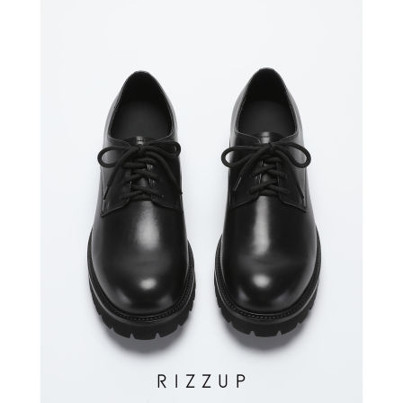 RIZZUP 饮奶牛皮德比皮鞋牛皮内里细腻舒适增高手工真皮休闲鞋