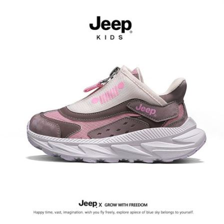 jeep童鞋女童老爹鞋夏季儿童舒适耐磨防滑运动鞋男童轻便休闲跑鞋