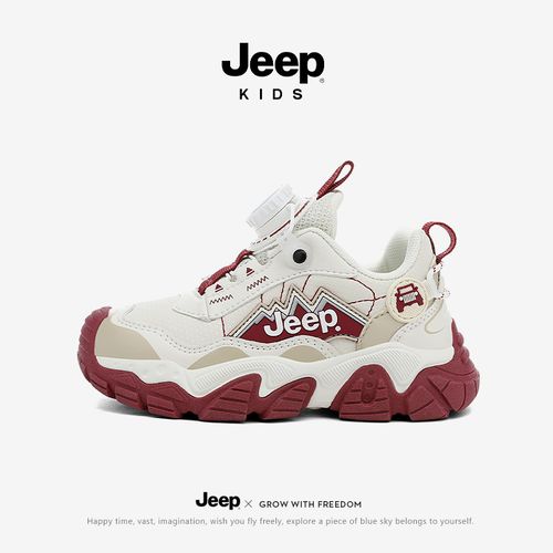 jeep女童运动鞋中大童跑步鞋儿童防滑软底老爹鞋夏季季加绒二棉鞋主图