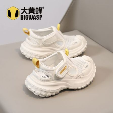 大黄蜂儿童鞋子凉鞋男女童2026夏季新款框子鞋网面透气休闲跑步鞋