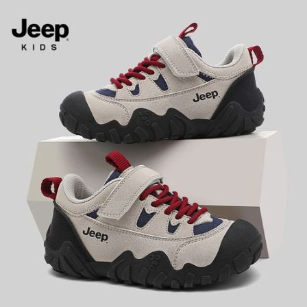 jeep童鞋儿童运动鞋夏季季二棉鞋女童休闲防滑登山鞋小女孩慢跑鞋