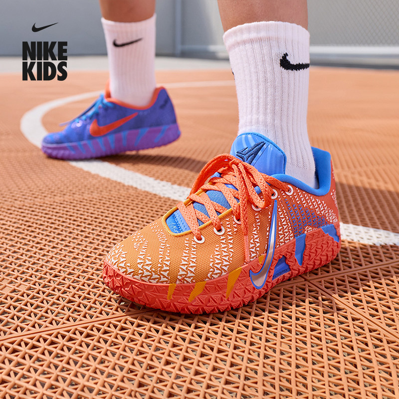 耐克莫兰特3大童轻便实战篮球鞋夏季新款男女童NIKE JA 3 IO9418主图