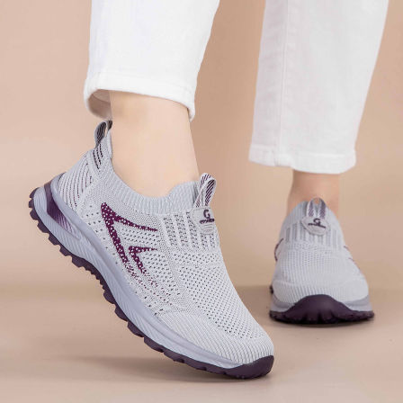 张凯丽老人鞋女夏季2026新款飞织网透气妈妈鞋中老年软底健步鞋子
