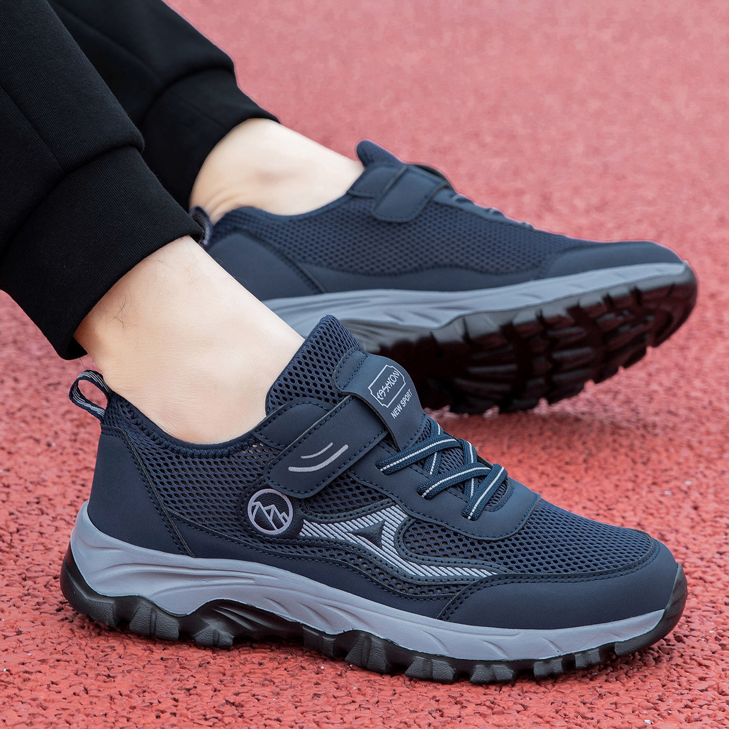 张凯丽运动鞋男款2026新款夏季爸爸鞋中老年舒适不累脚休闲健步鞋主图