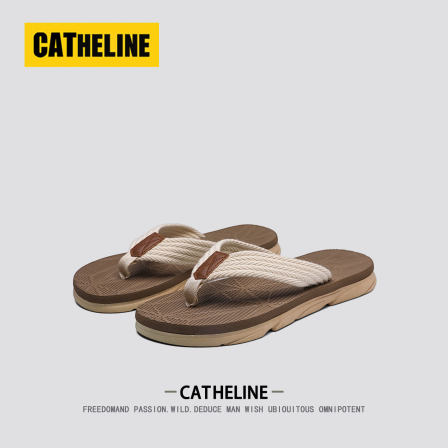 [轻奢潮牌]CATheline人字拖男夏季新款外穿防滑高端夹脚拖鞋男士