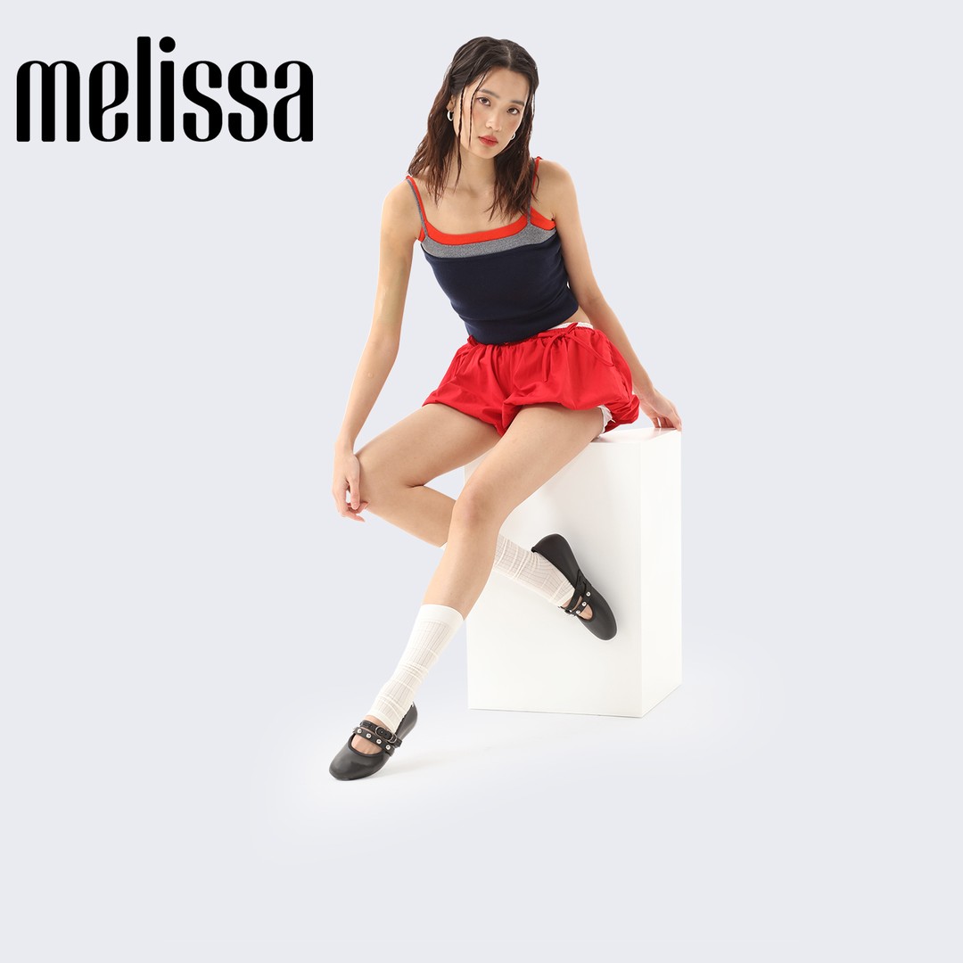 Melissa/梅丽莎26新款女时尚双根带铆钉芭蕾鞋夏季通勤单鞋37049主图