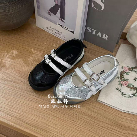 JBM童鞋女童春夏季芭蕾风玛丽珍鞋2026儿童浅口单鞋百搭板鞋皮鞋