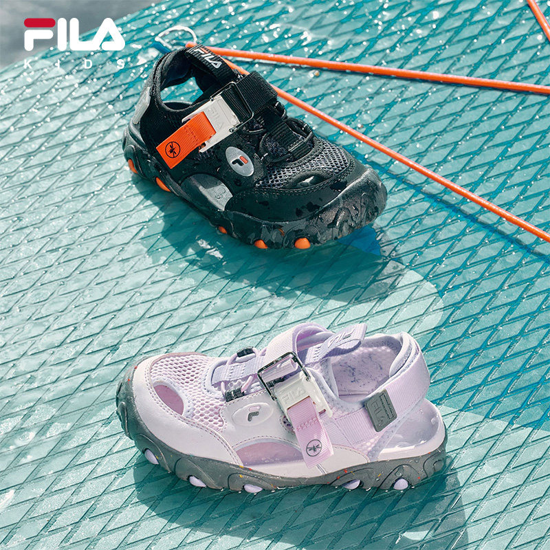 虎爪凉鞋|FILA斐乐儿童童鞋凉鞋夏季新款男女小童抗菌运动鞋子主图