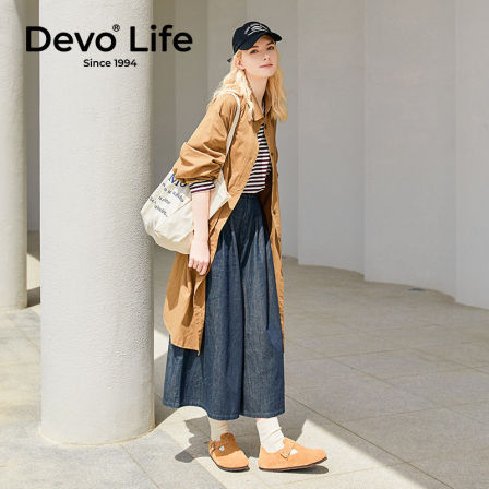 【蜜蜂惊喜社】Devo软木鞋女鞋休闲全包单鞋66008