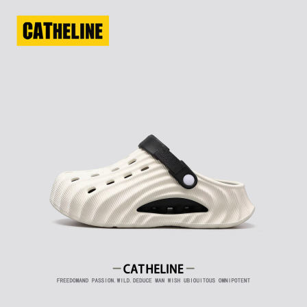 美国CAT.HELINE包头拖鞋男士2026夏季软底潮牌涉水运动两用洞洞鞋