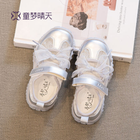 童梦晴天女童运动鞋儿童2026巨好看鞋夏季网面透气女宝板鞋夏薄款