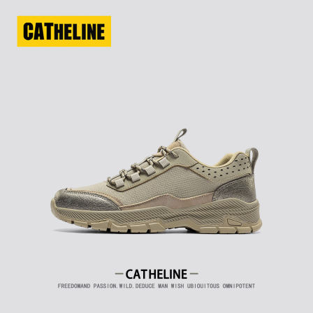 美国CAT.HELINE男鞋夏季新款轻便透气运动鞋男户外耐磨低帮战术鞋