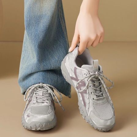 奥古狮登厚底德训鞋女2026新款夏季复古芭蕾风网面透气超火运动鞋
