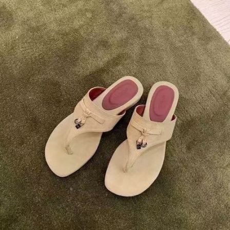 CCAICAI【闲庭漫步】老钱风休闲夹趾人字拖凉拖鞋 DZ0303