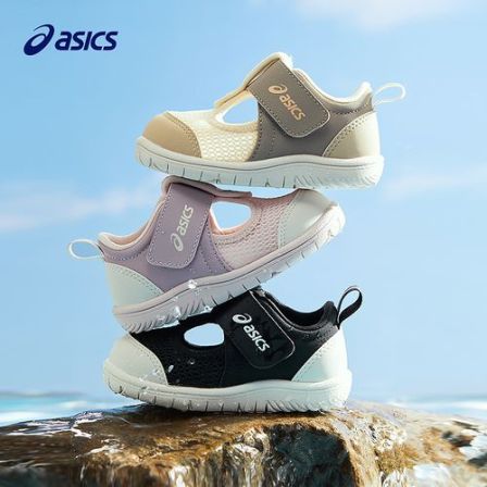 ASICS/亚瑟士童鞋2025春夏男女婴幼童宝宝舒适运动凉鞋1144A406