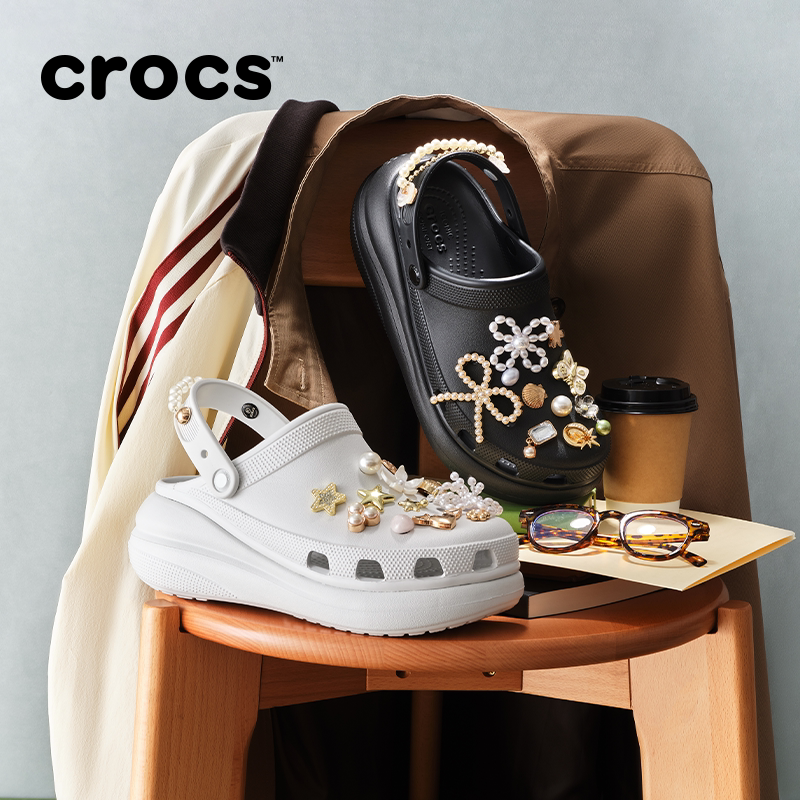 Crocs卡骆驰雪屋洞洞鞋泡芙女鞋主图