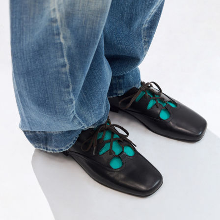 Simple Project*Ballet-style Leather Shoes 方头牛皮芭蕾皮鞋