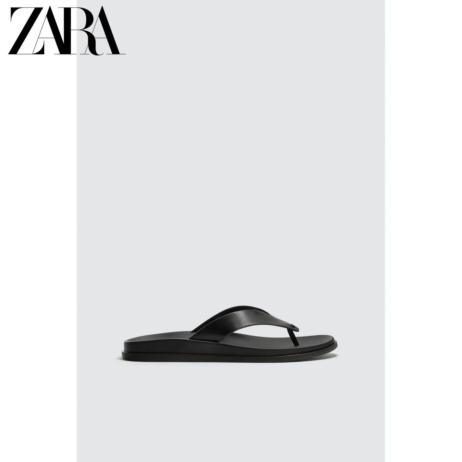ZARA2026春夏新品 男鞋 吊带平底夹脚凉拖鞋 2737720 800主图
