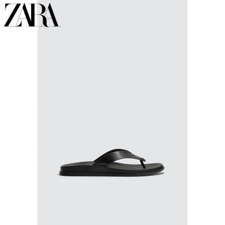 ZARA2026春夏新品 男鞋 吊带平底夹脚凉拖鞋 2737720 800