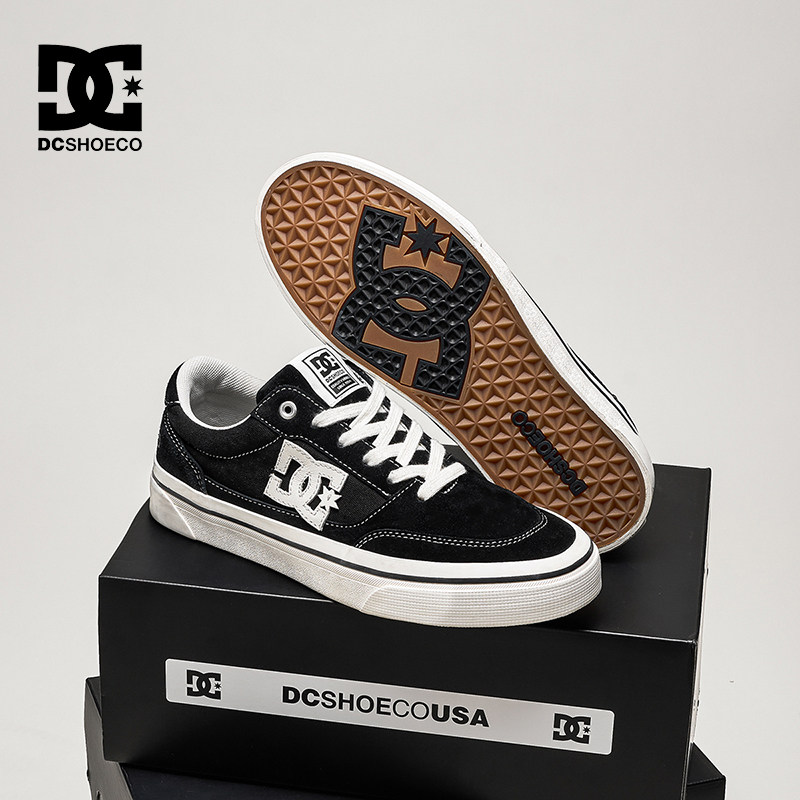 DCSHOES CANVAS 夏季新款男鞋经典黑色帆布鞋耐磨板鞋透气休闲鞋主图