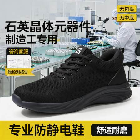 防静电电子厂劳保鞋男轻便安全工作透气石英晶体元器件制造工专用