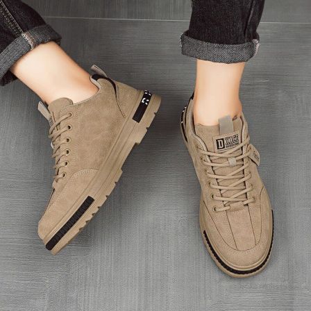 保罗新款劳保鞋男款2026夏季工装网鞋工地网面板鞋透气休闲板鞋