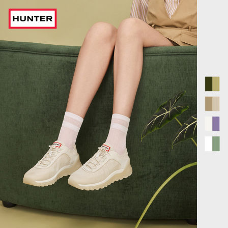 【莉贝琳】HUNTER女鞋拼接撞色跑步鞋户外通勤休闲鞋减震运动鞋