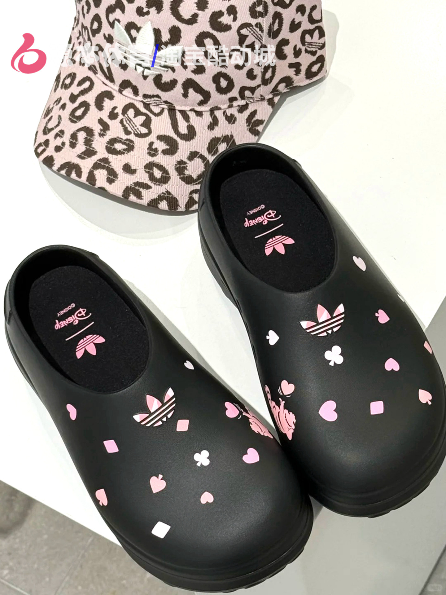 Adidas三叶草男女款拖鞋2026夏季款迪士尼联名厨师鞋凉鞋KH5901主图