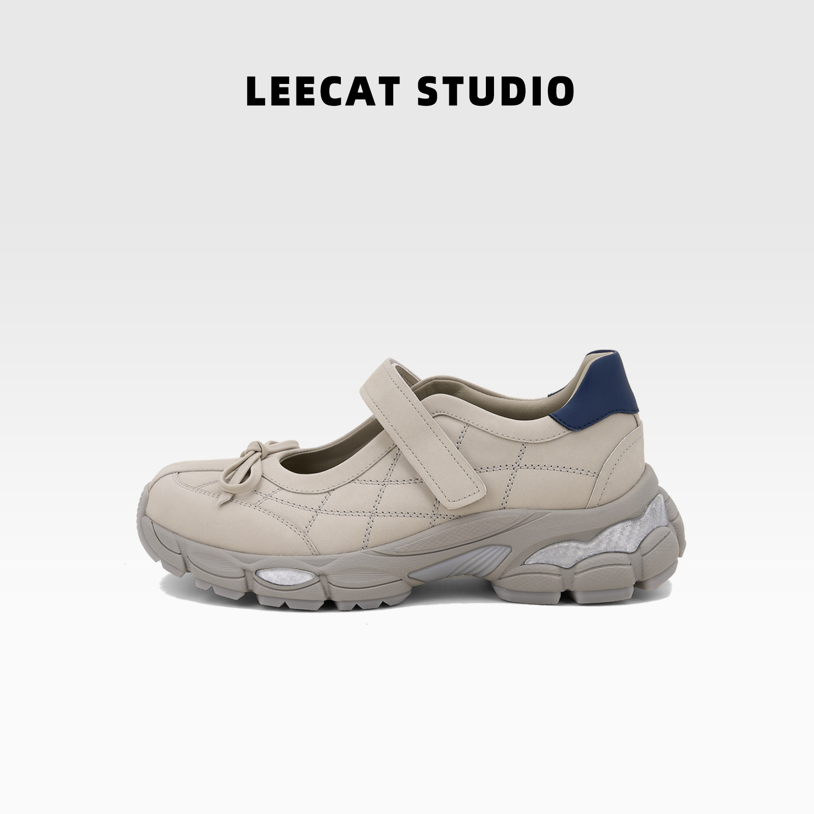 LeeCatStudio运动玛丽珍鞋女2026夏增高休闲软底厚底芭蕾浅口单鞋主图