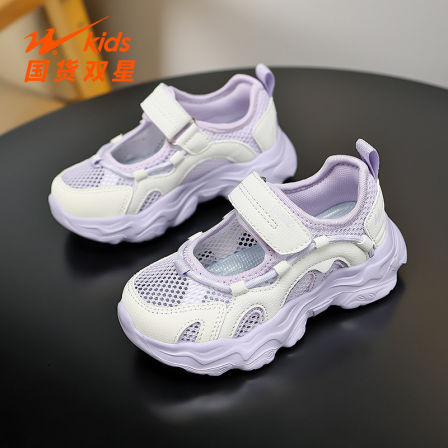 双星儿童玛丽珍凉鞋2026新款夏季网面单网透气女童轻便休闲运动鞋
