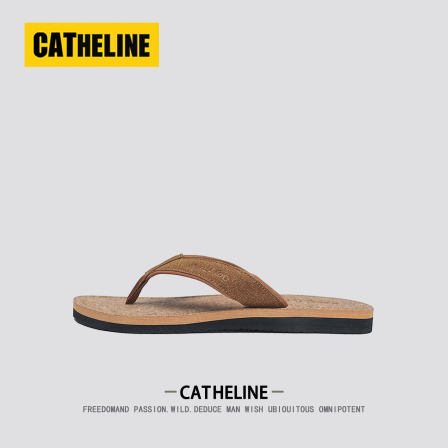 [高端轻奢]CAT.HELINE人字拖男士夏季外穿防滑老钱风夹脚沙滩凉拖