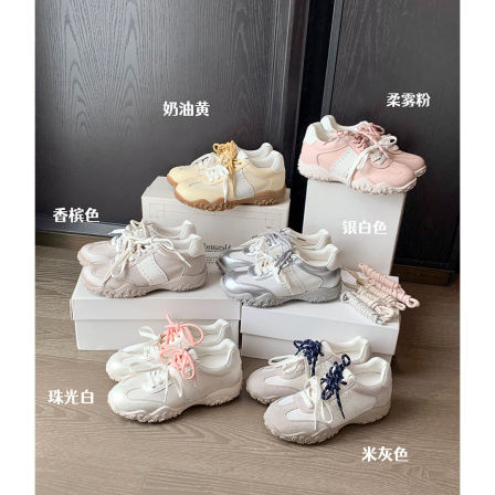 【苏茵茵】丝光德训鞋~8cm内增高透气网面机能休闲阿甘鞋女赛车鞋