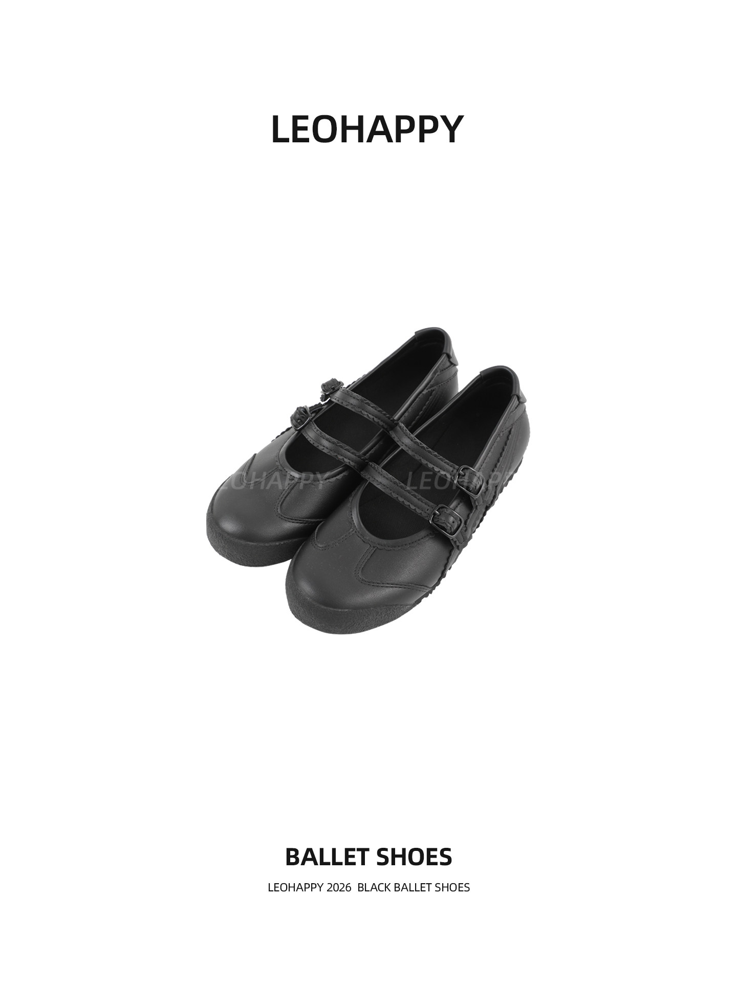 LEOHAPPY女童芭蕾舞鞋2026新款儿童平底鞋中大童亲子浅口单鞋主图