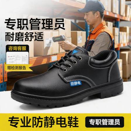 防静电电子厂劳保鞋男款男士轻便安全工作透气专职管理安全员专用