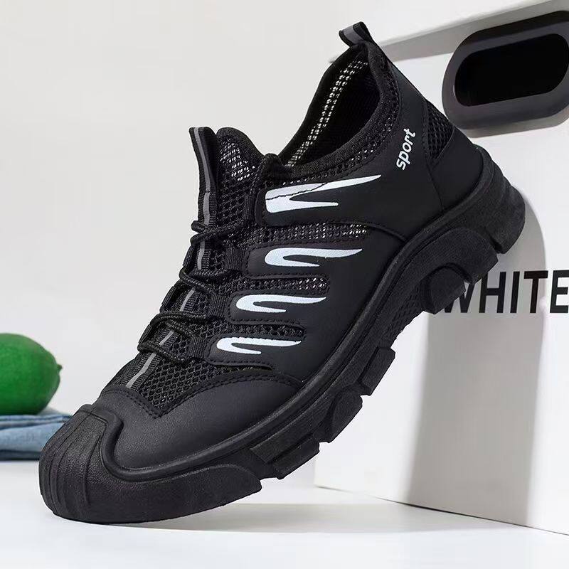 夏季防滑工作鞋男士新款透气软底厨师运动鞋男款户外沙滩溯溪鞋子主图