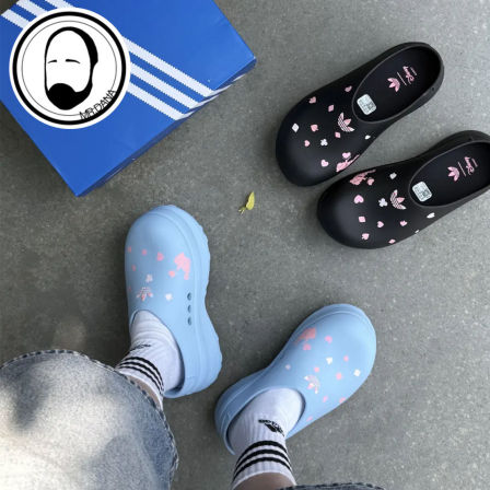 Adidas三叶草26年夏季女子迪士尼柴郡猫联名款厨师鞋穆勒鞋KH5901