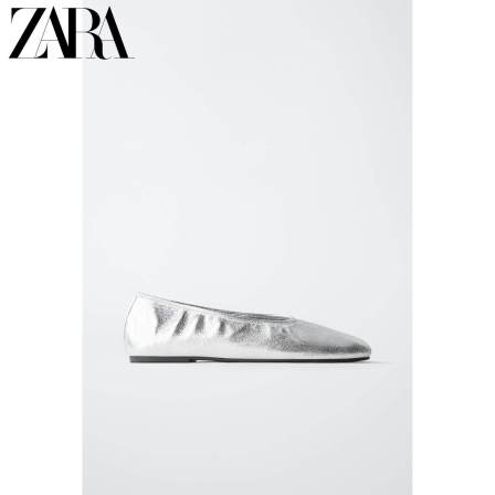 ZARA2026夏季新品 童鞋女童 金属系简约橡胶底芭蕾鞋 2562730 808