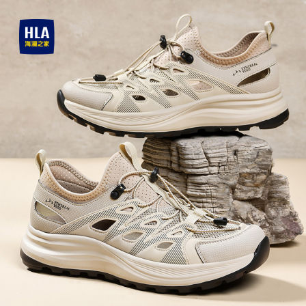 HLA/海澜之家男鞋2026夏季新款户外溯溪鞋男透气休闲运动包头凉鞋