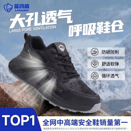 蓝鸥盾劳保鞋男款男士夏季透气防砸防刺穿工作鞋耐磨工地轻便老保