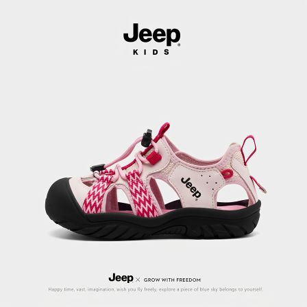 jeep女童包头凉鞋夏季2026新款运动户外涉水溯溪鞋儿童软底沙滩鞋