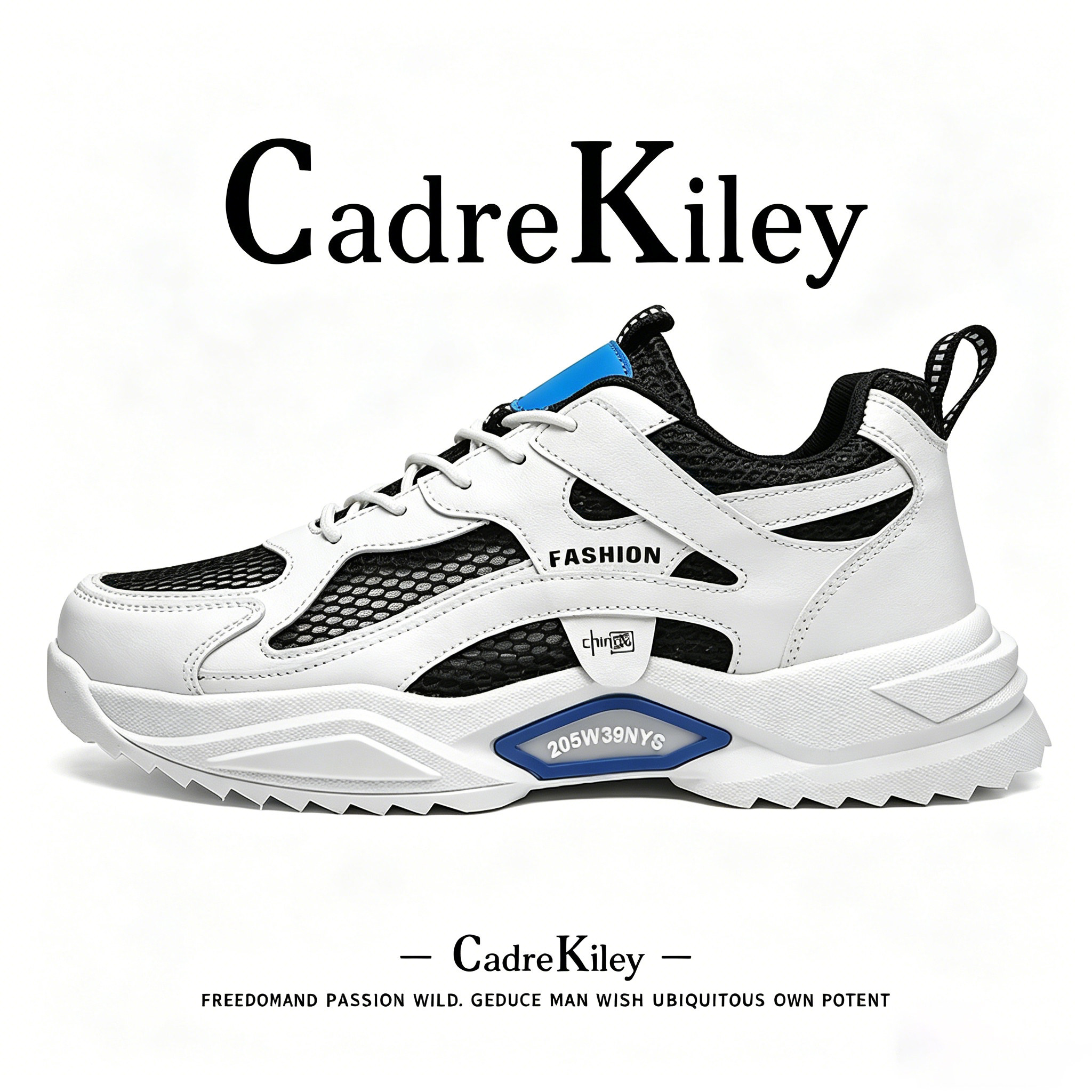 CadreKiley男士高端网鞋夏季透气软底休闲鞋青少年防滑防臭运动鞋主图