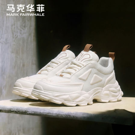 马克华菲老爹鞋男鞋2026新款夏透气运动鞋男款休闲鞋增高鞋子男士