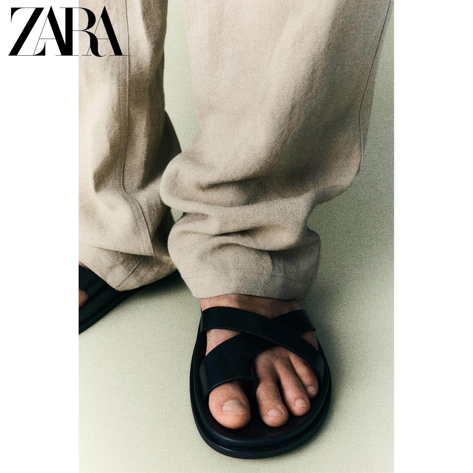 ZARA2026夏季新品 男鞋 多吊带饰夹脚舒适沙滩凉鞋 2724721 800主图
