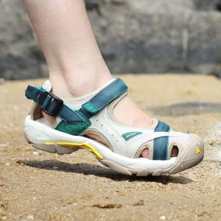 悍途女鞋夏季防滑耐磨运动户外徒步包头凉鞋海边洞洞鞋女鞋沙滩鞋