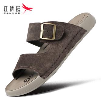 红蜻蜓夏款勃肯拖鞋男透气户外休闲外穿软底轻便舒适平底室外时尚主图