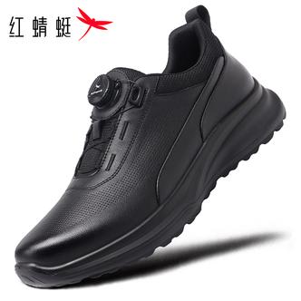 红蜻蜓男鞋宽楦运动休闲皮鞋防水中年休闲户外厚底增高百搭时尚主图