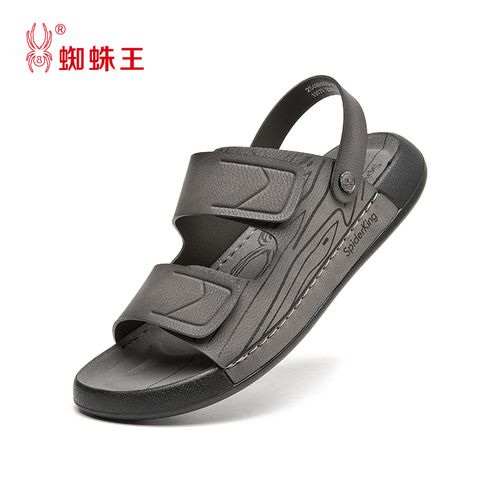 蜘蛛王新款男士夏季时尚透气防滑外穿两用休闲沙滩凉拖鞋主图