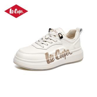 Lee Cooper 2024秋冬新款女鞋厚底增高板鞋经典百搭运动休闲鞋