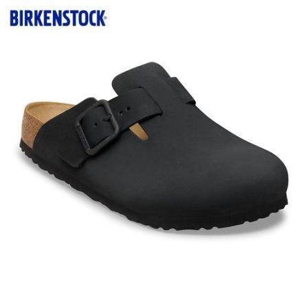 BIRKENSTOCK勃肯德国进口新品男女款牛皮绒面革Boston包头拖鞋